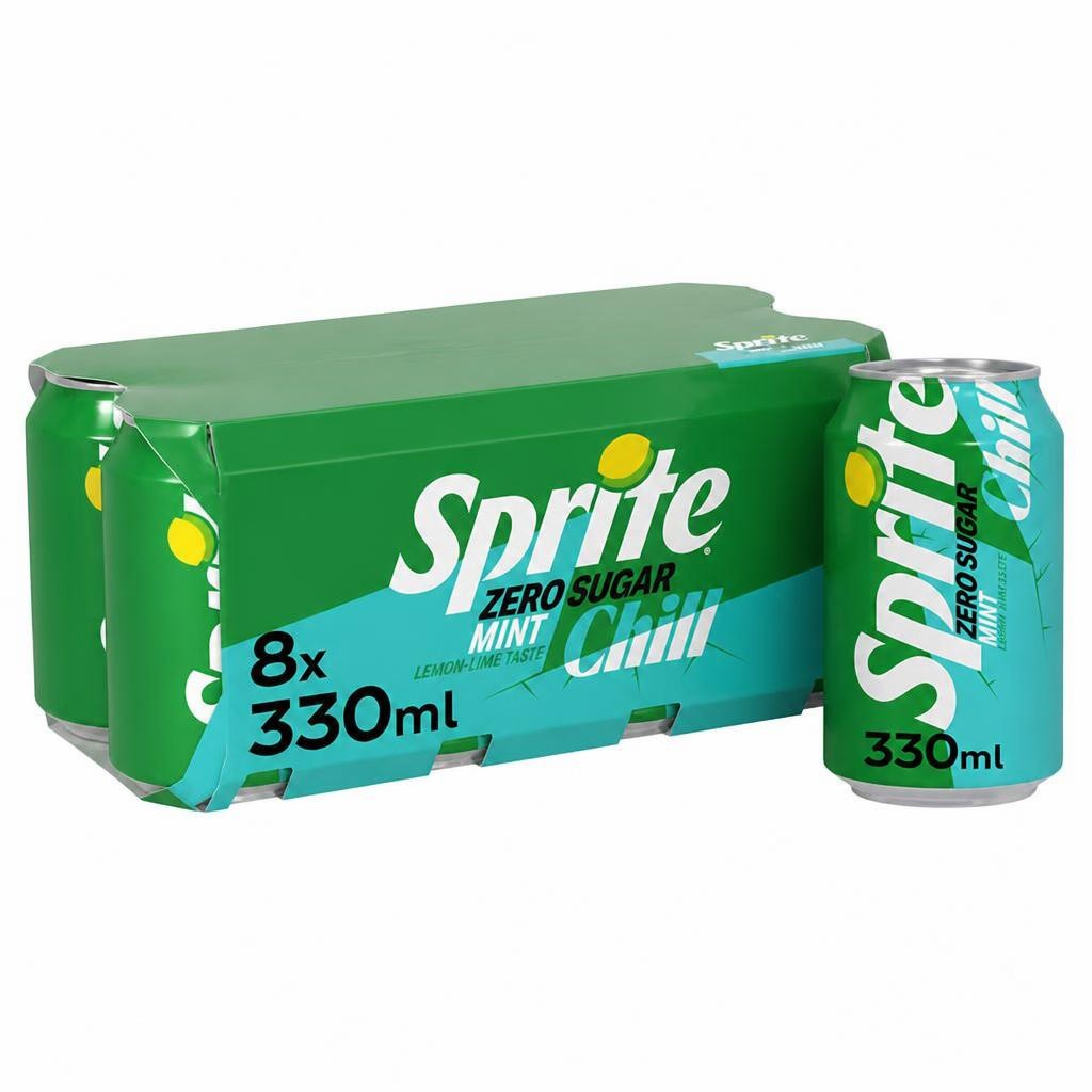 SPRITE Zero Sugar Mint Lemon-Lime chill 8x330ml
