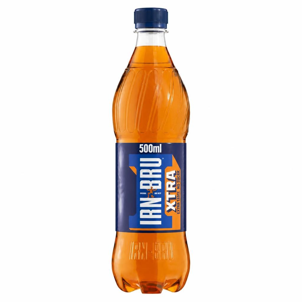 Irn-Bru Zero Sugar Free Soft Drink Bottle 500ml