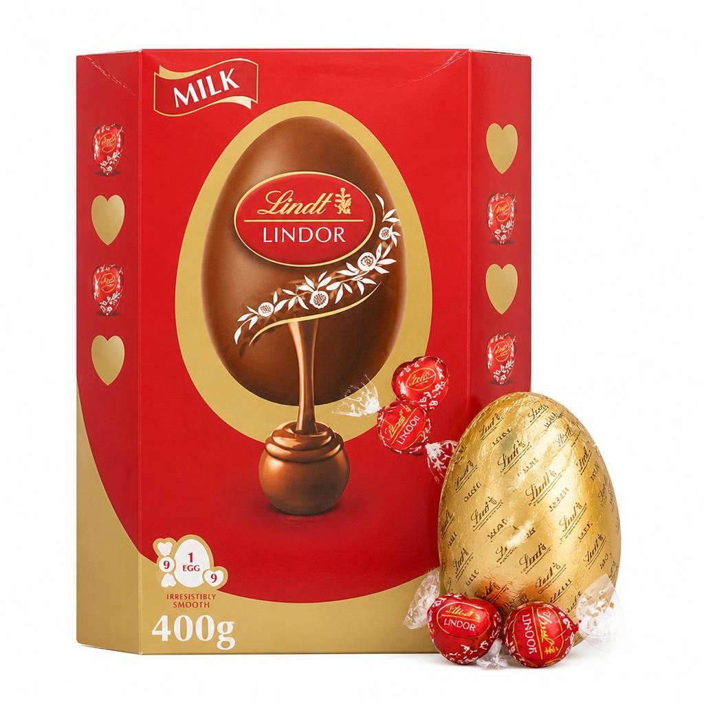 Lindt Lindor Milk Chococolate Egg with Truffles & Hearts