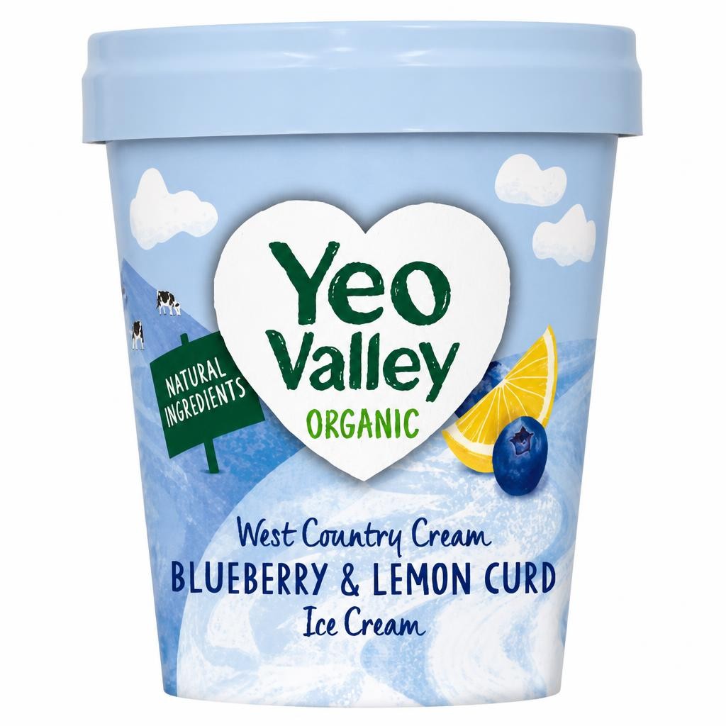 Yeo Valley Organic Blueberry & Lemon Curd Ice Cream