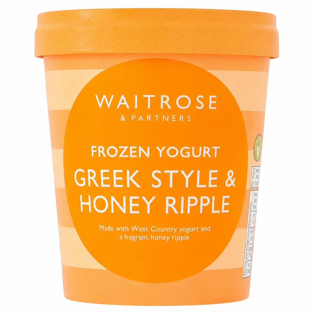 Waitrose Greek Style Honey Ripple Frozen Yogurt