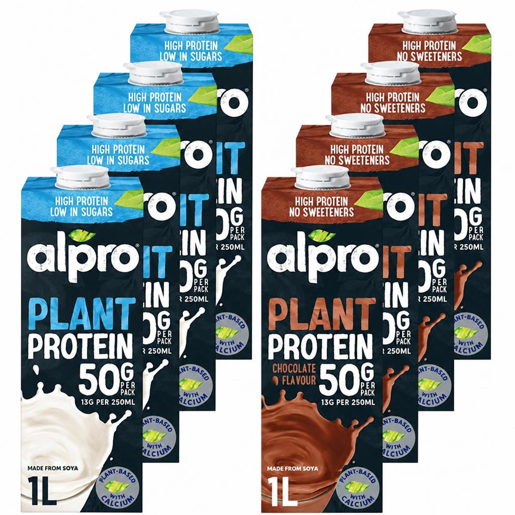 8 x 1L Alpro Protein Mixed Bundle Pack