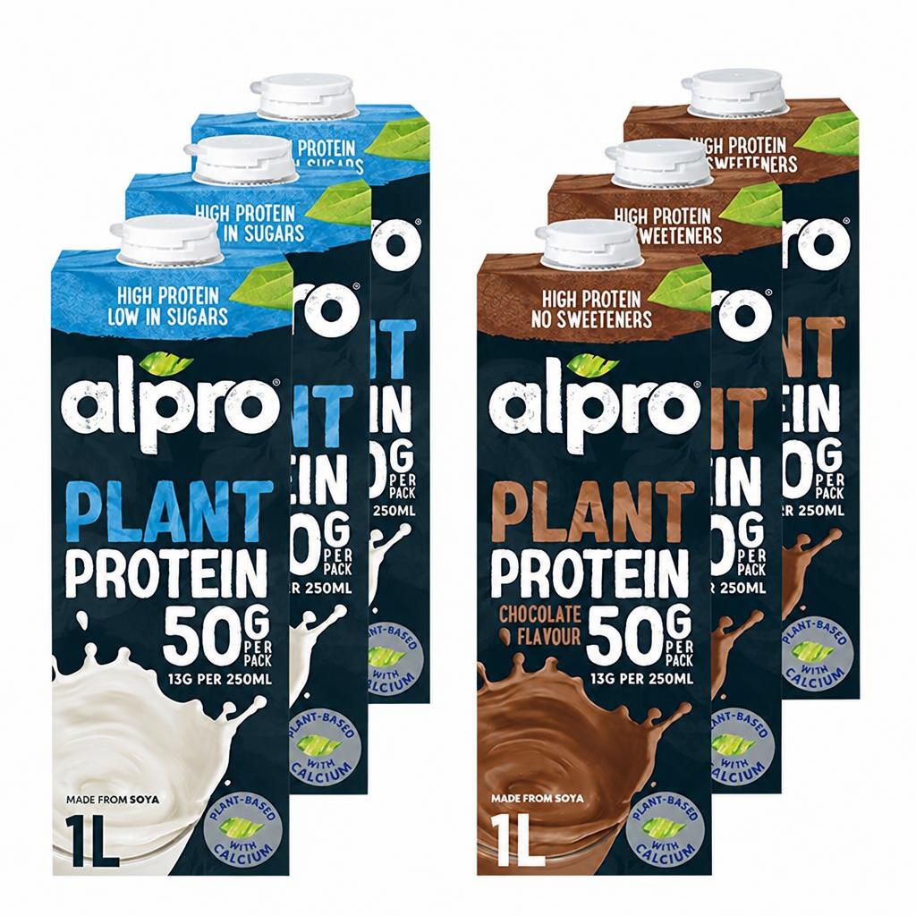 8 x 1L Alpro Protein Mixed Bundle Pack | Multi | 8