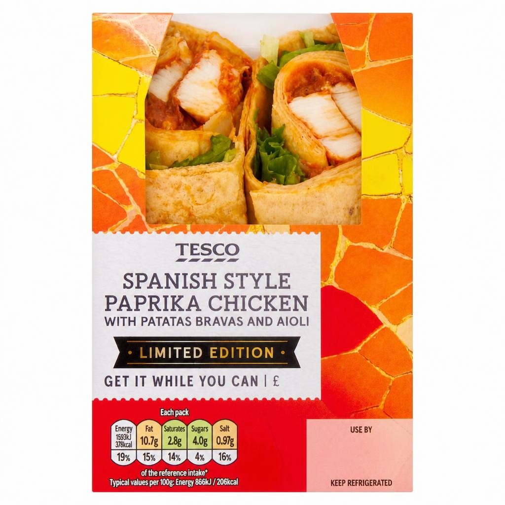 Tesco Spanish style Paprika Chicken with Patatas Bravas and Aioli Limited Edition