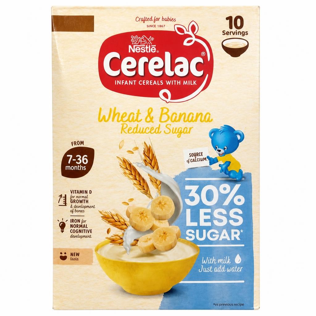 Cerelac Wheat Banana Reduced Sugar