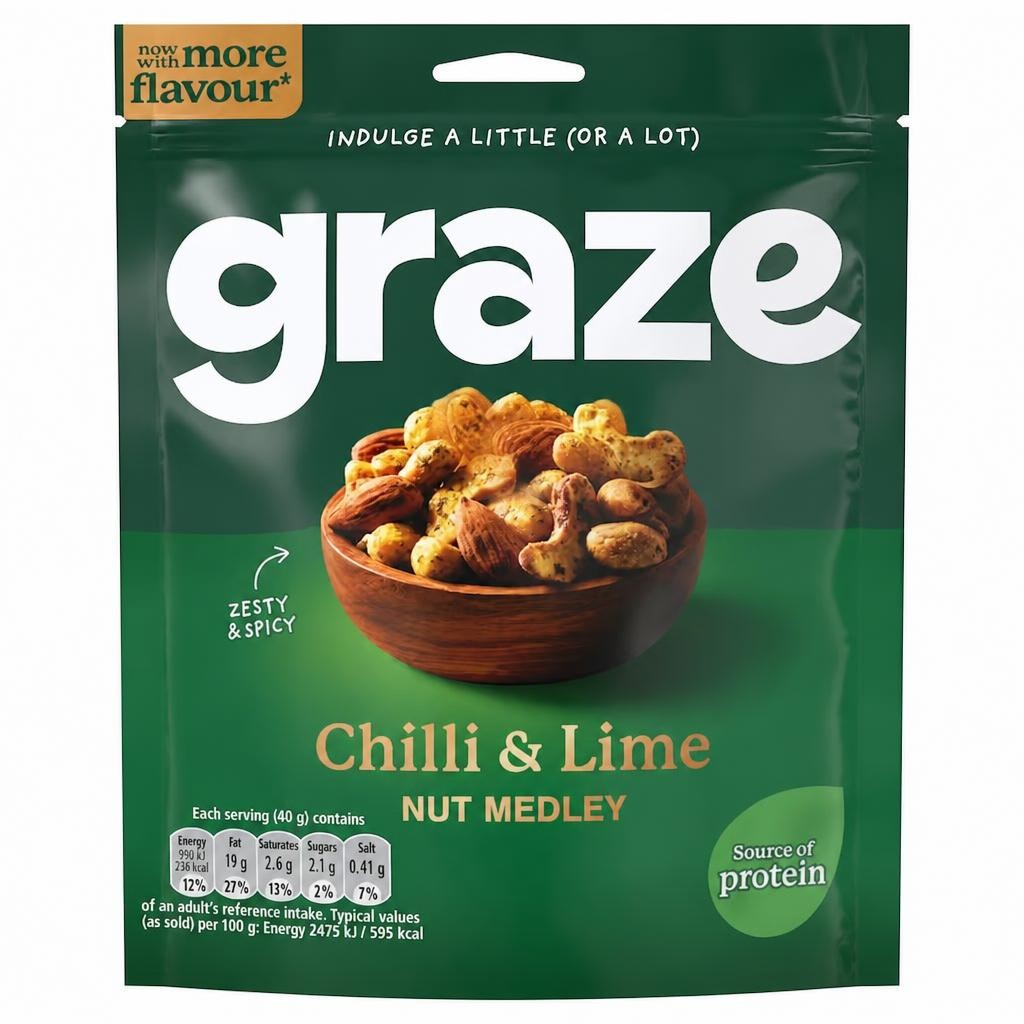 Graze Chilli & Lime Nut Medley 120g