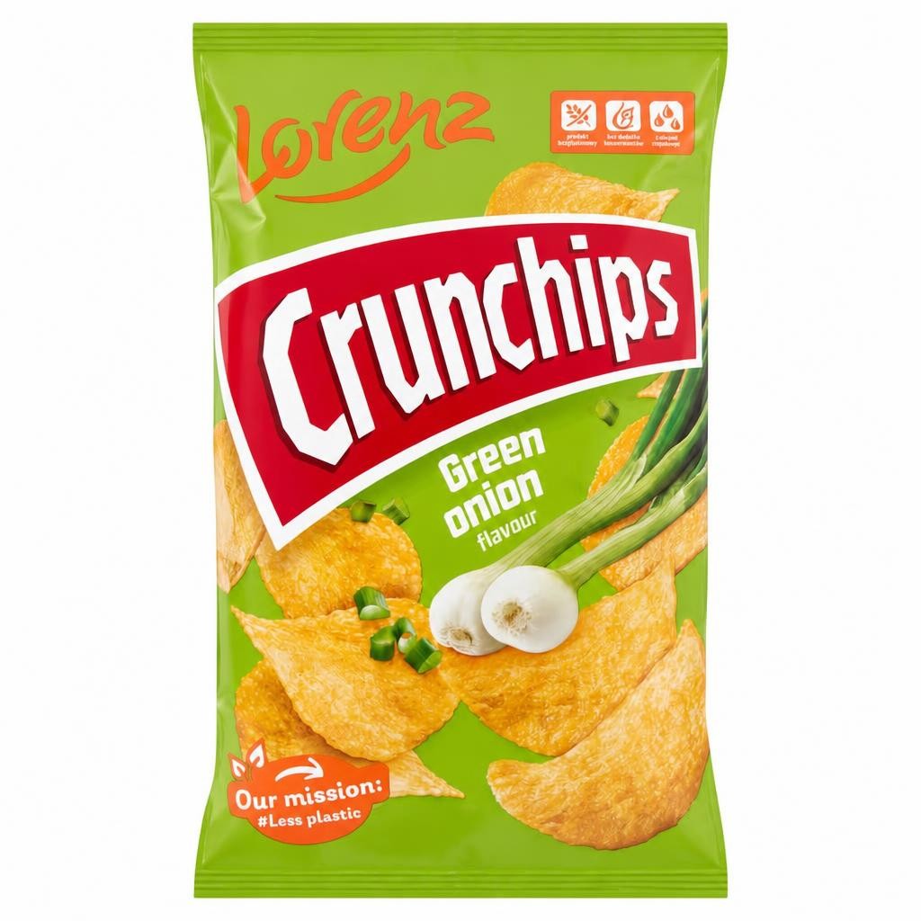 Lorenz Crunchips Green Onion 130g