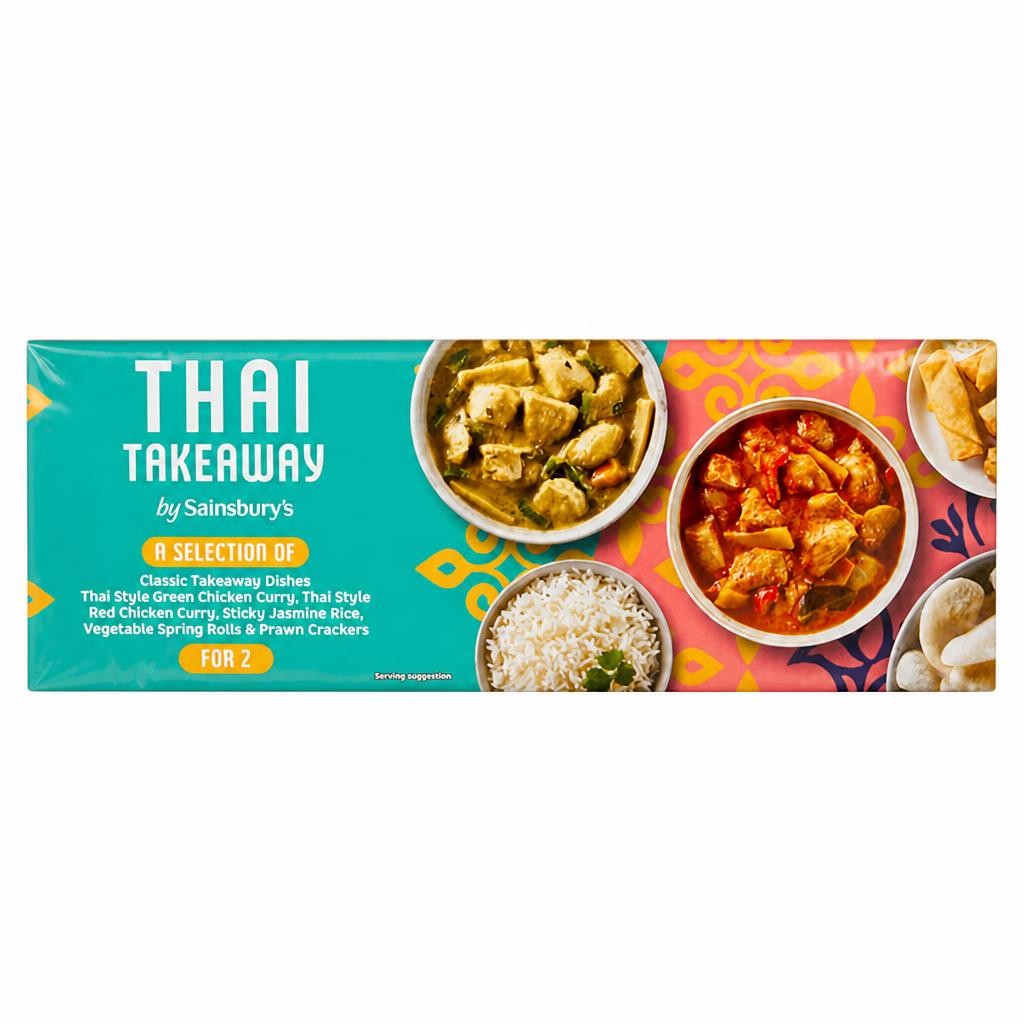 Sainsbury's Red & Green Chicken Curry Thai Takeaway Box (Serves 2)