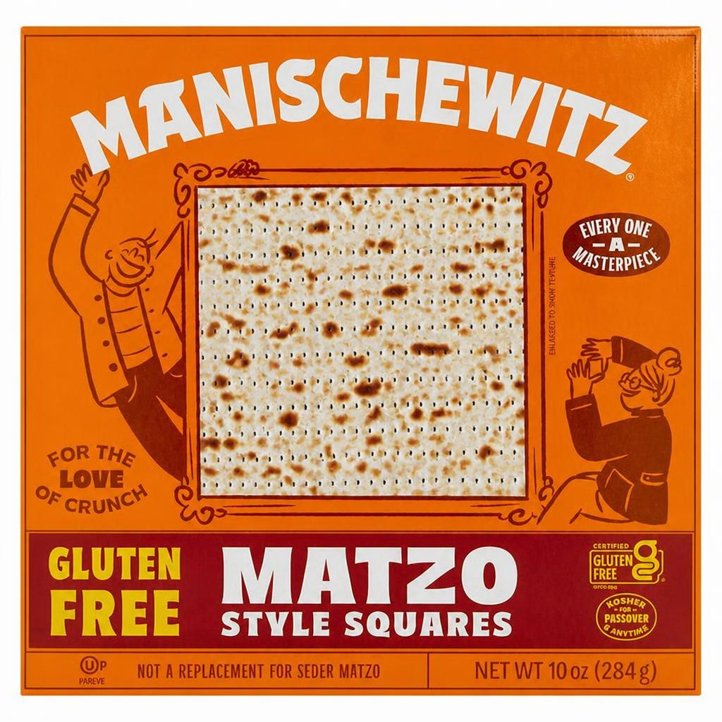 Manischewitz 284g Gluten Free Matzo Style Squares Cracker