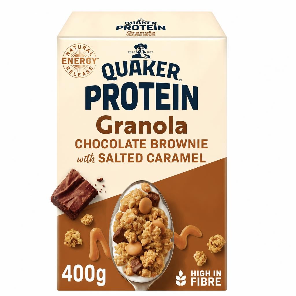 Quaker Protein Oat Granola Salted Caramel 400G