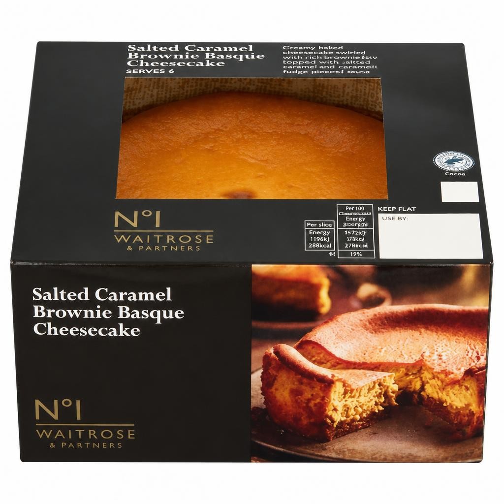 No.1 Salted Caramel Brownie Basque Cheesecake