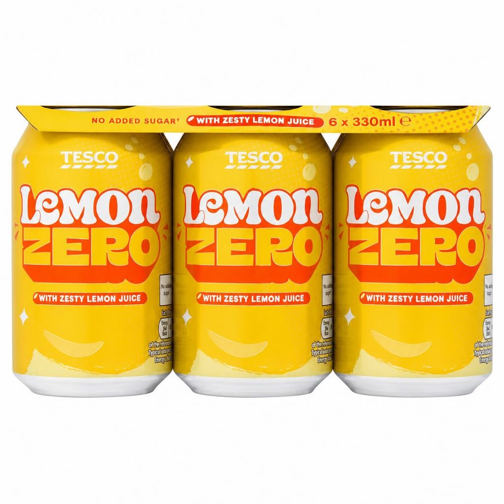 Tesco Lemon Zero Cans 6x300ml