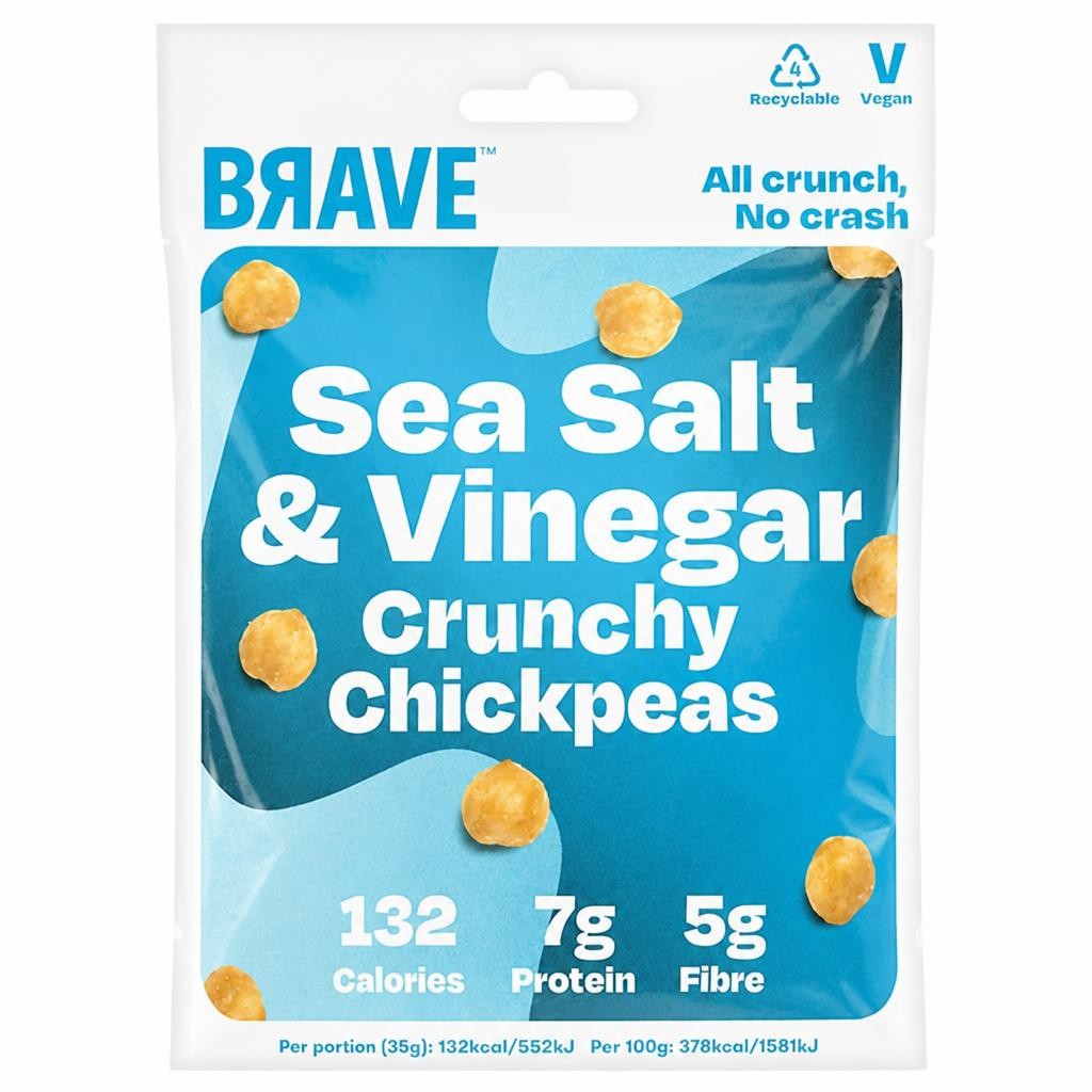 Brave Sea Salt & Vinegar Crunchy Chickpeas 35g