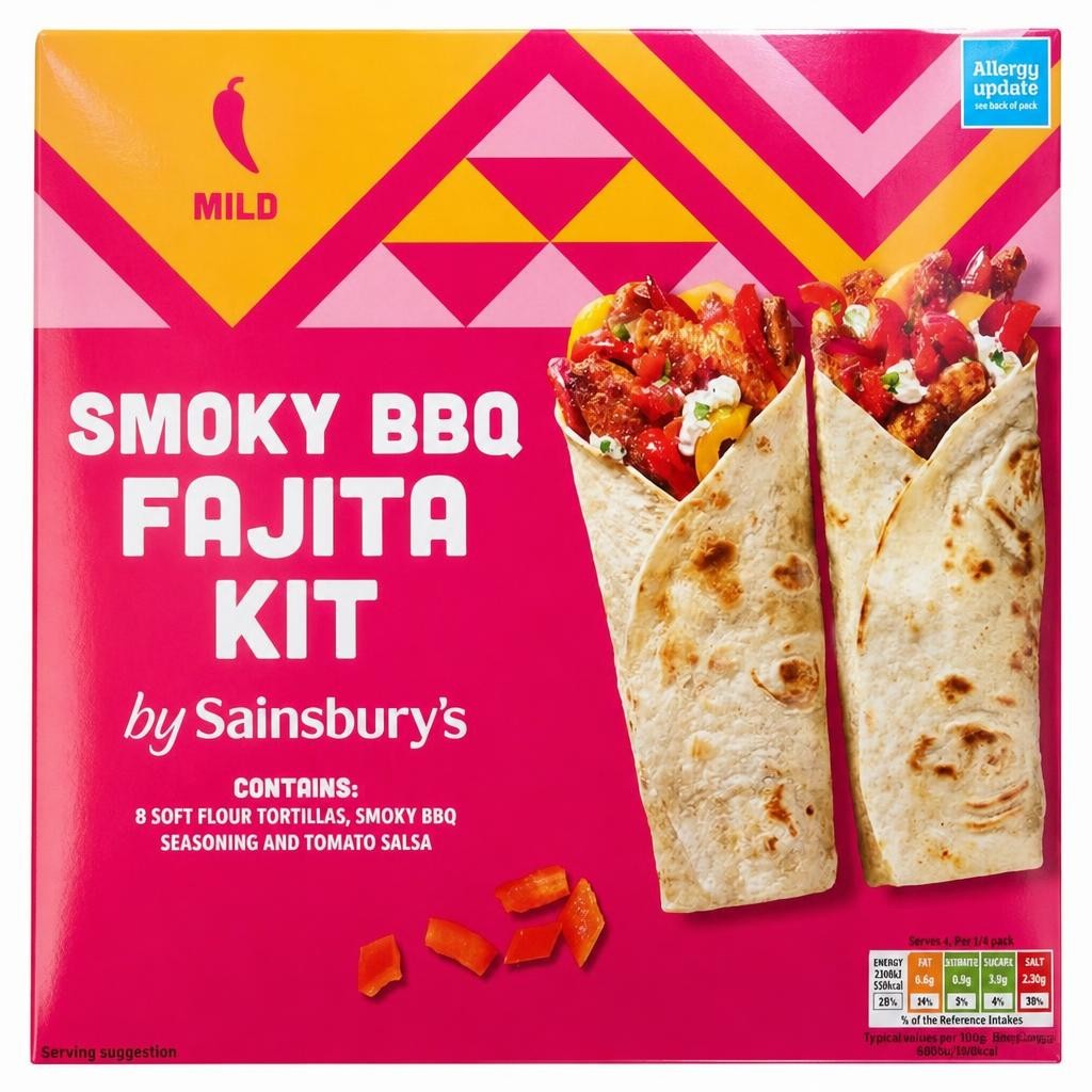 Sainsbury's Smoky BBQ Fajita Kit 500g