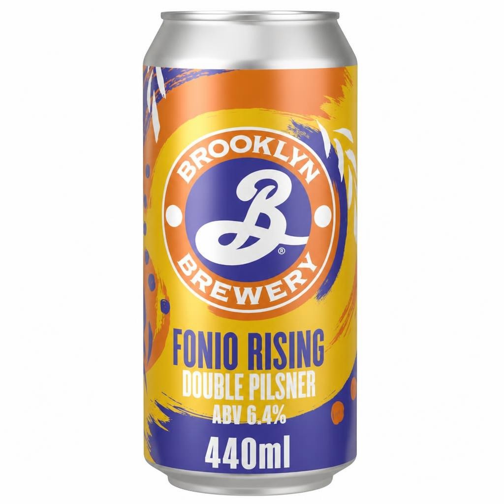 Brooklyn Brewery Fonio Rising Double Pilsner Beer Can 440ml