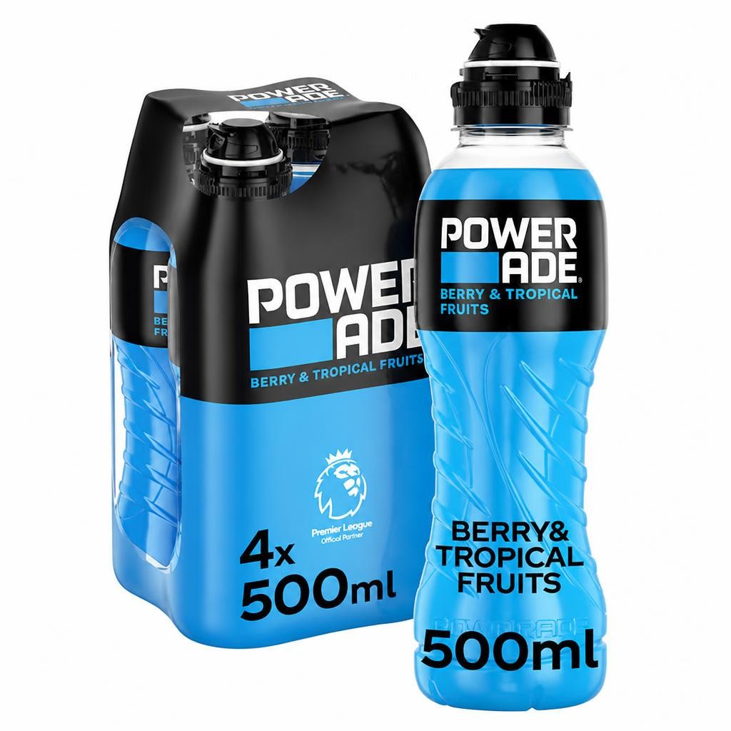 Powerade Berry & Tropical Fruits 4 x 500ml