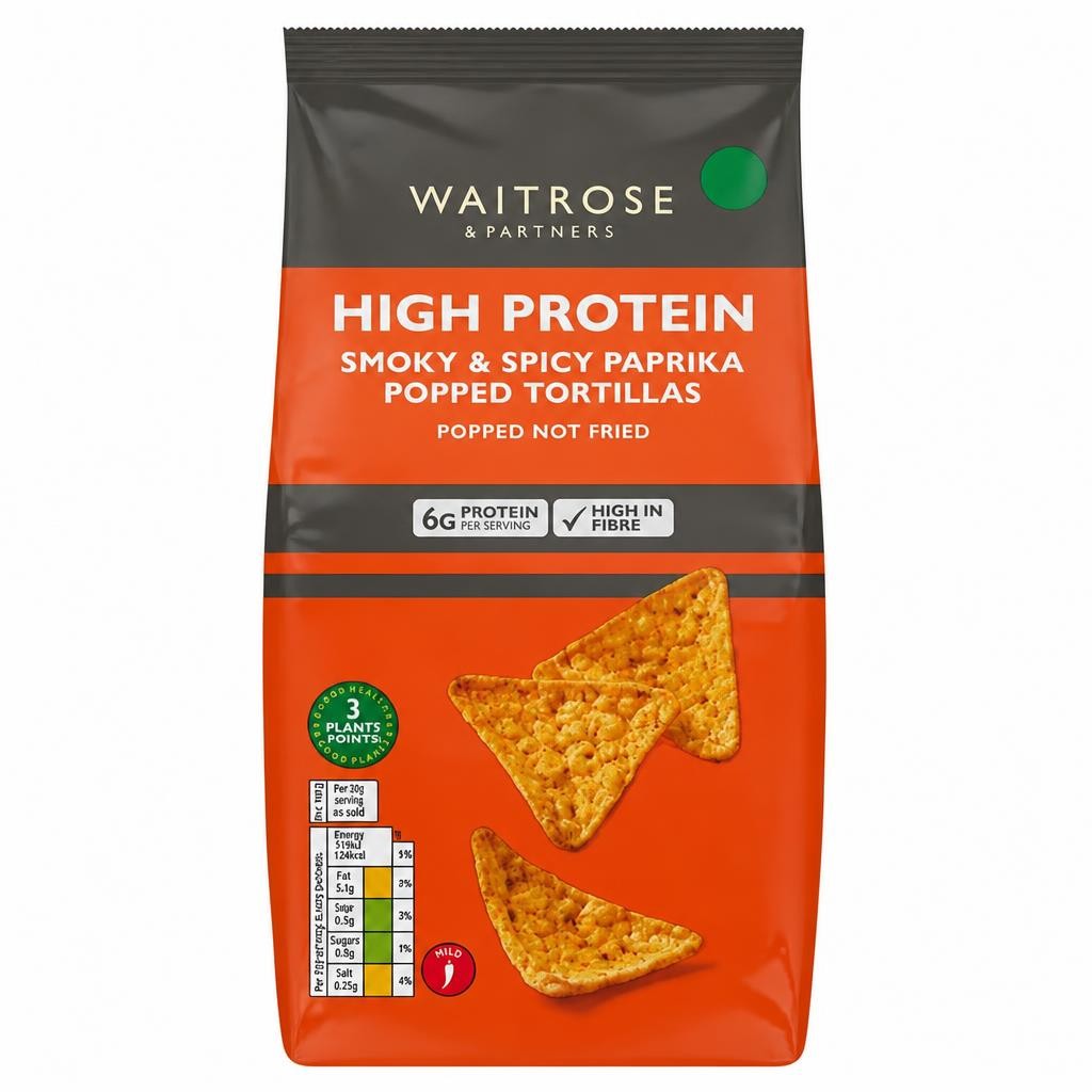 Waitrose High Protein Paprika Popped Tortillas