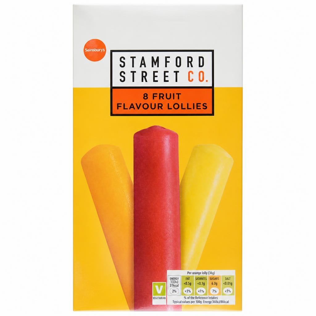 Stamford Street Co. Fruit Flavour Lollies 8x35ml