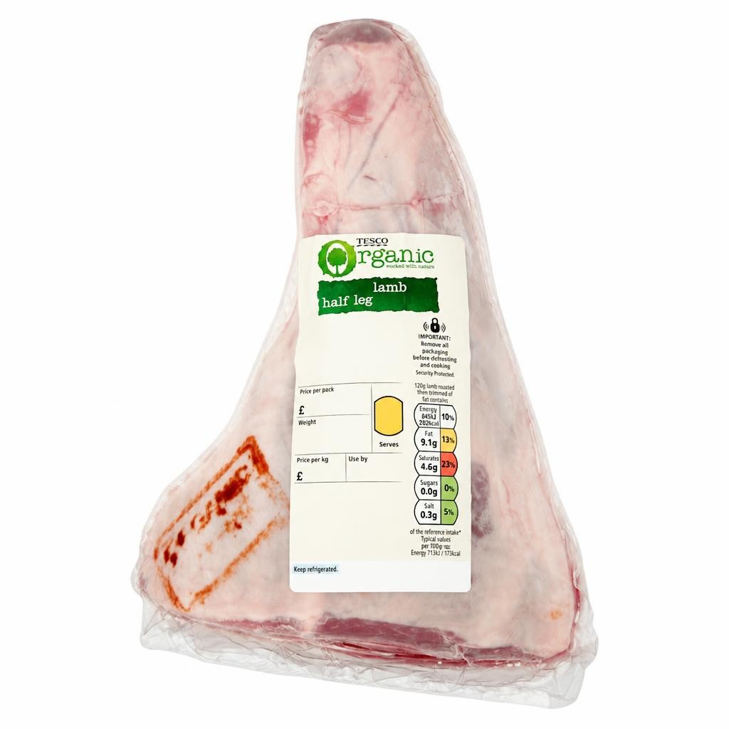 Tesco Organic British Lamb Half Leg Joint