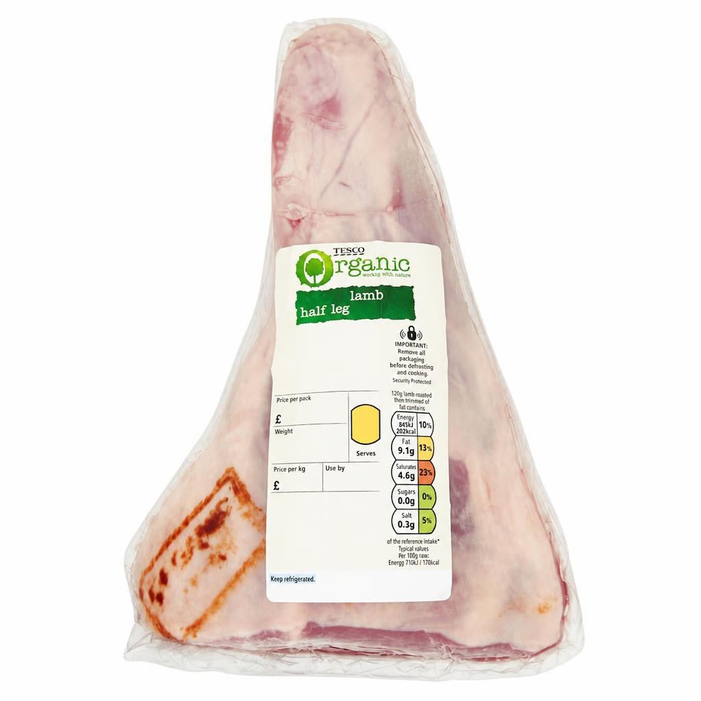 Tesco Organic British Lamb Half Leg Joint