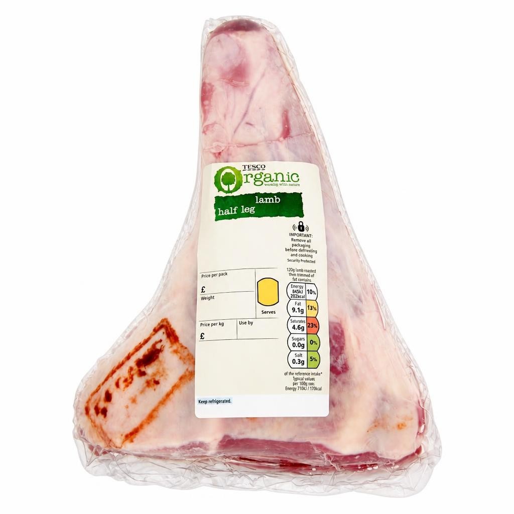 Tesco Organic British Lamb Half Leg Joint