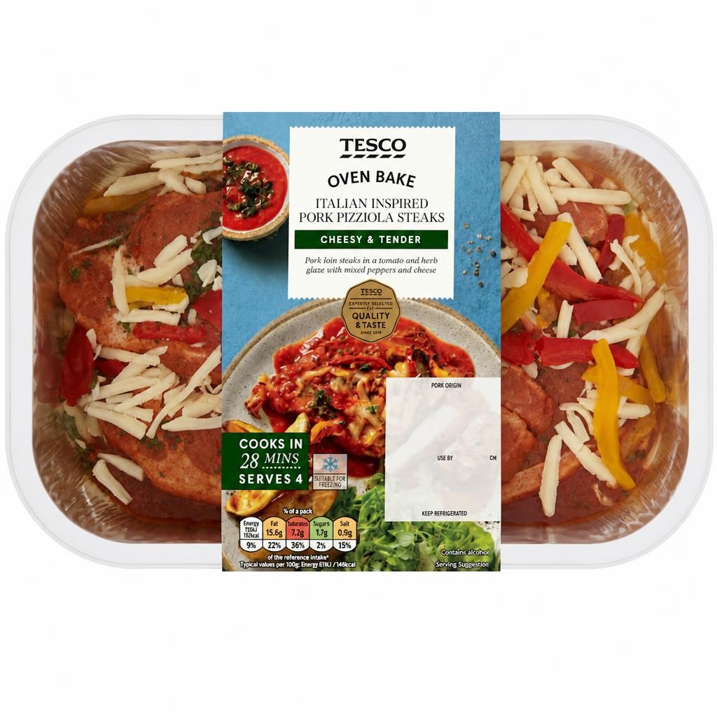 Tesco Italian Inspired Pork Pizziola Steaks 700G