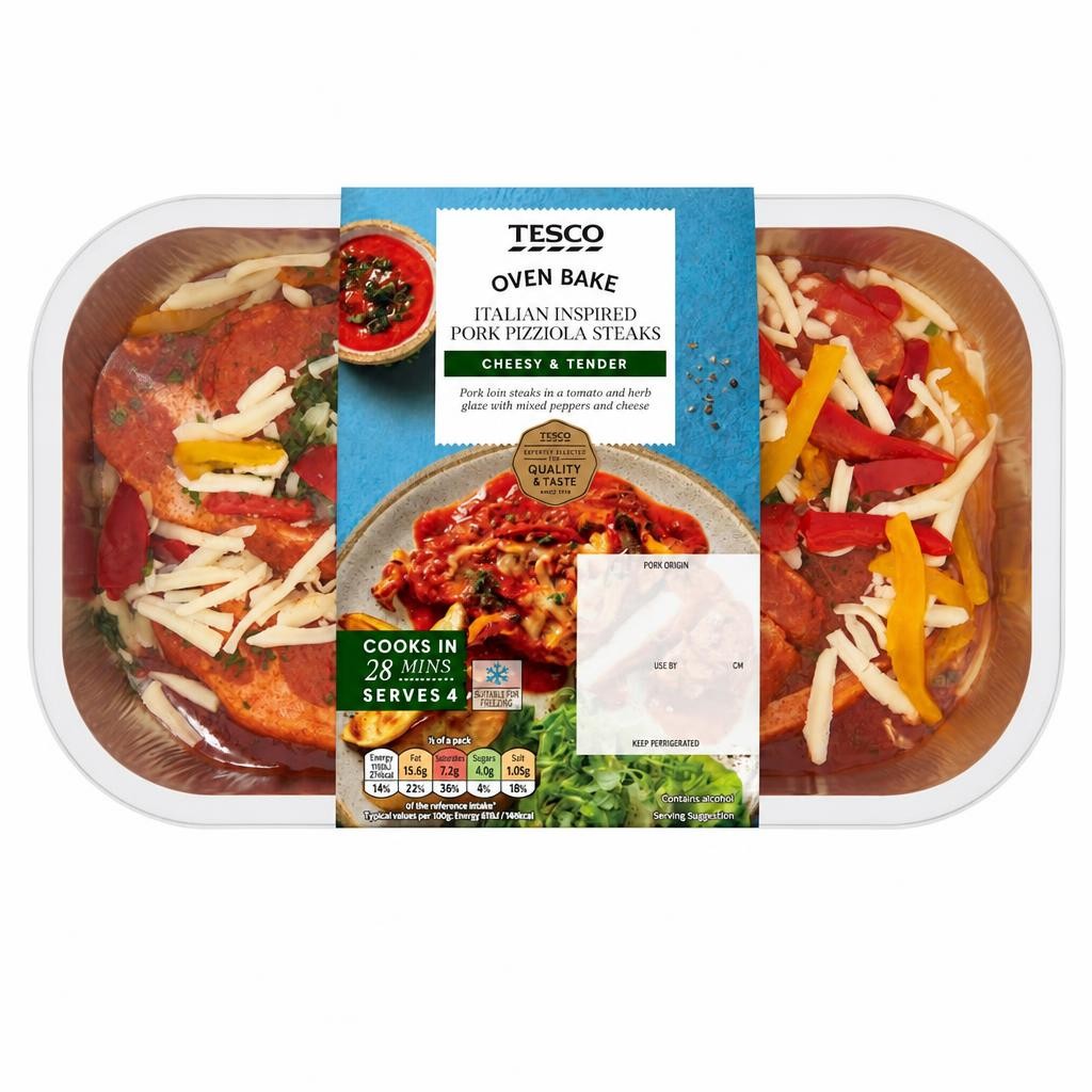 Tesco Italian Inspired Pork Pizziola Steaks 700G