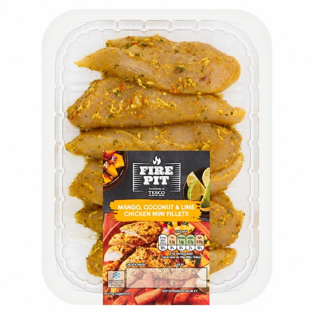 Tesco Firepit Mango Coconut & Lime Chicken Fillets 300G