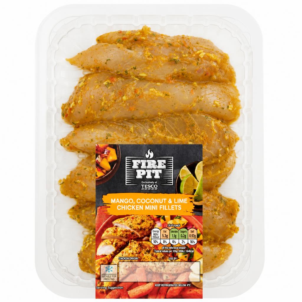 Tesco Firepit Mango Coconut & Lime Chicken Fillets 300G