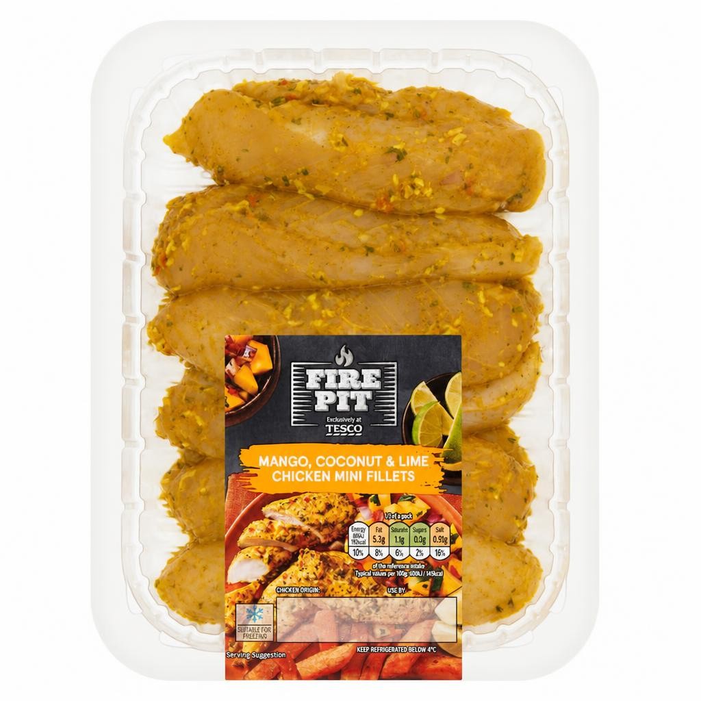 Tesco Firepit Mango Coconut & Lime Chicken Fillets 300G