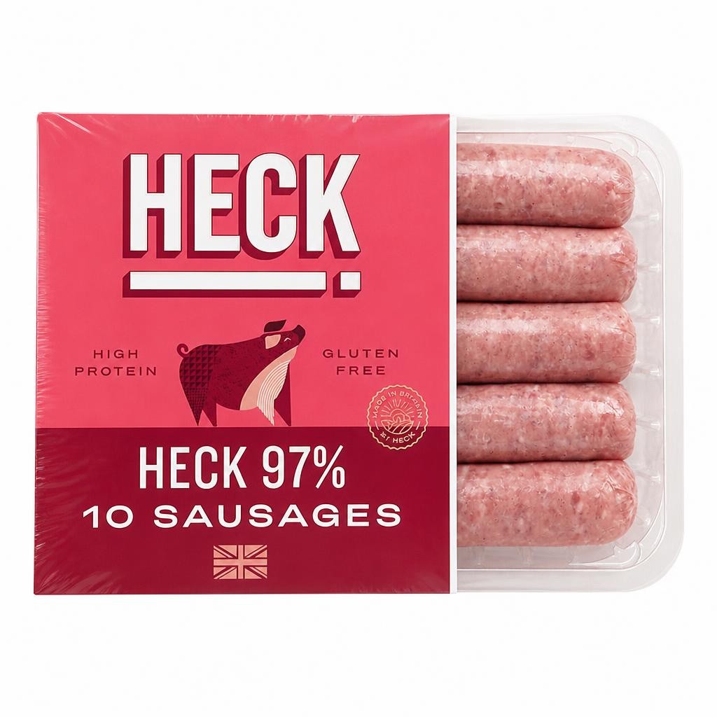 HECK! 97% 10 Pork Sausages 660g