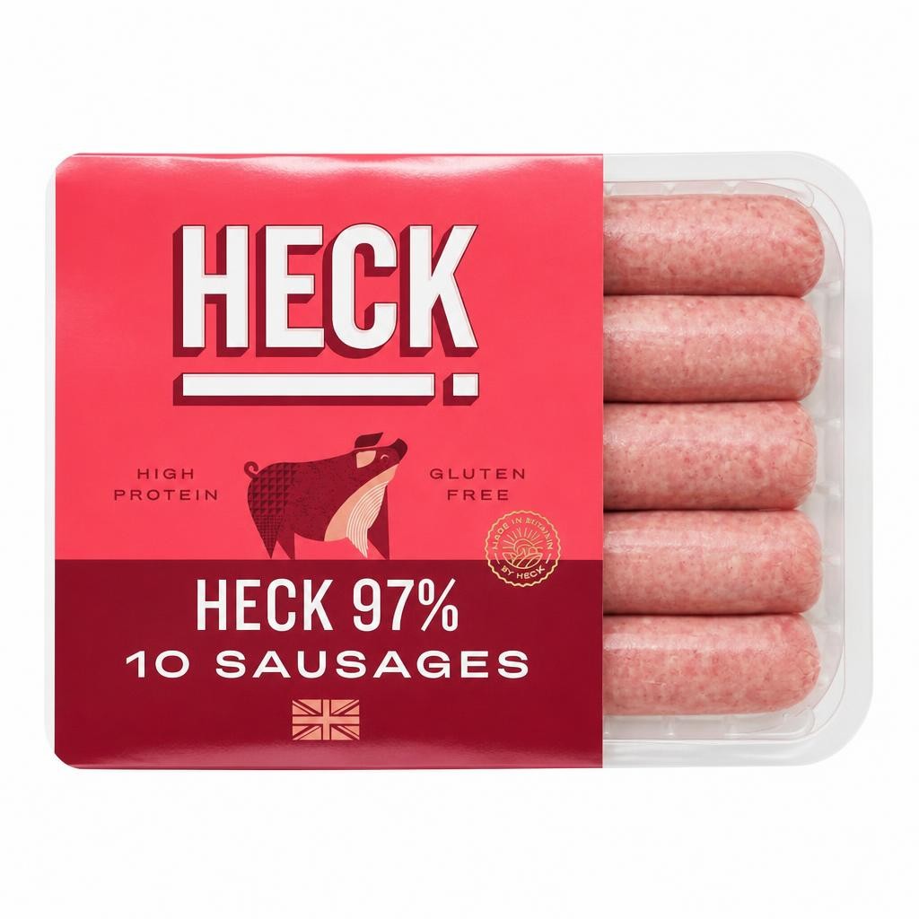 HECK! 97% 10 Pork Sausages 660g