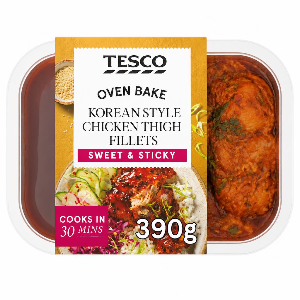 Tesco Korean Style Chicken Thigh Fillets 390g