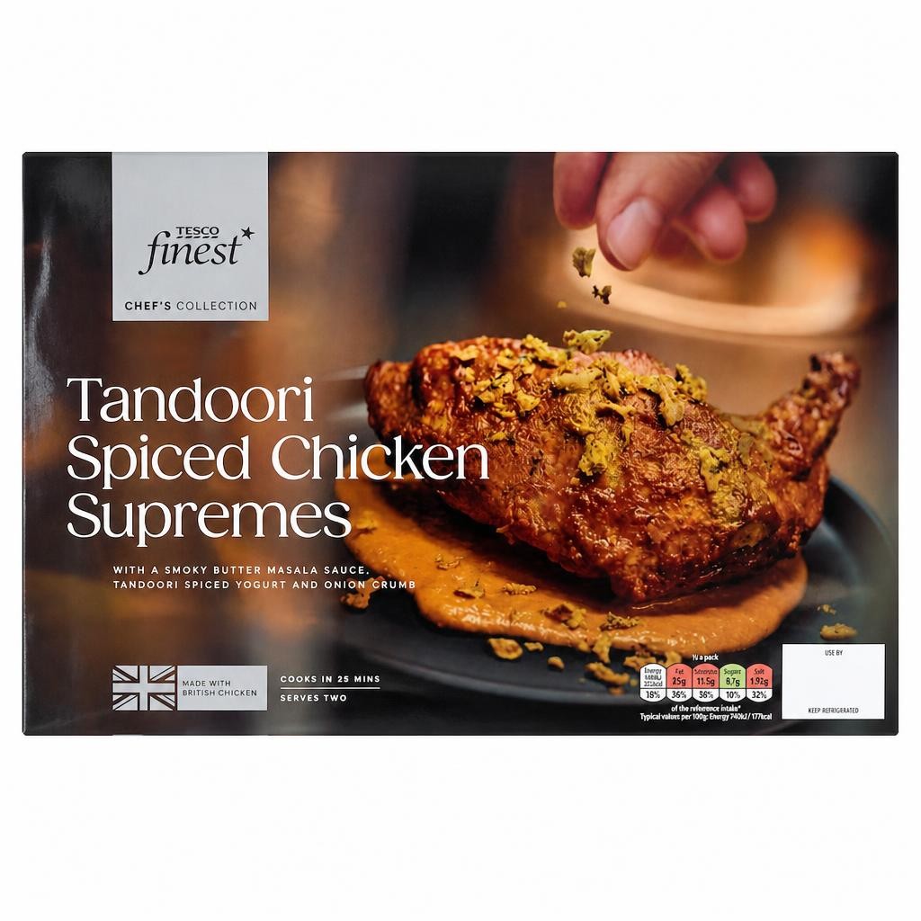 Tesco Finest Chef's Collection Tandoori Spiced Chicken Supremes 875g