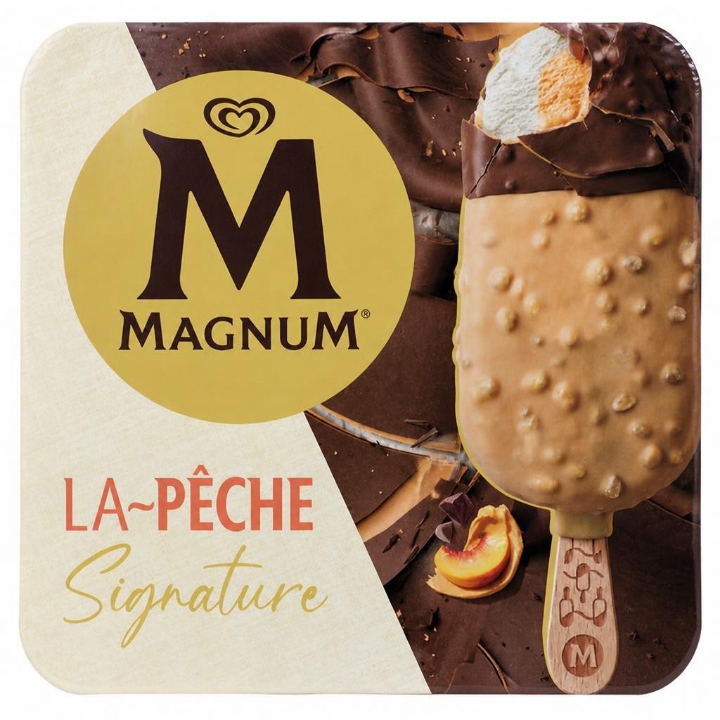 Magnum Signature 3 x 90ml Peach Ice Cream Sticks