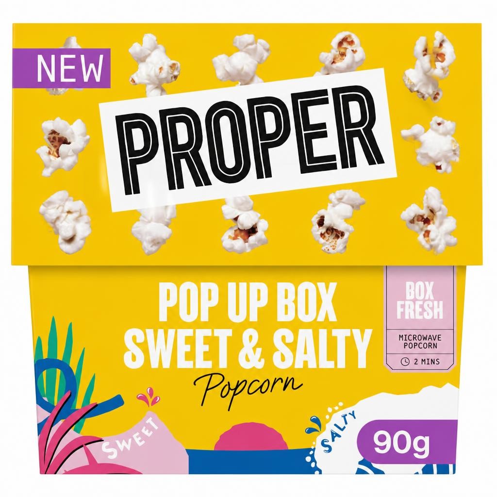 Proper Popcorn Sweet & Salty Microwave Pop Box 90g
