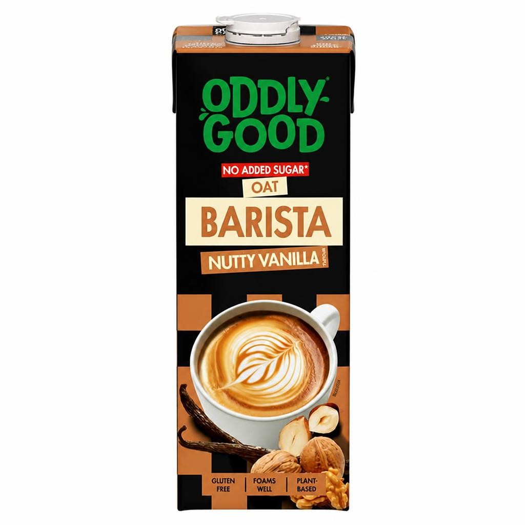 Oddlygood 1L Nutty Vanilla Flavour Oat Barista