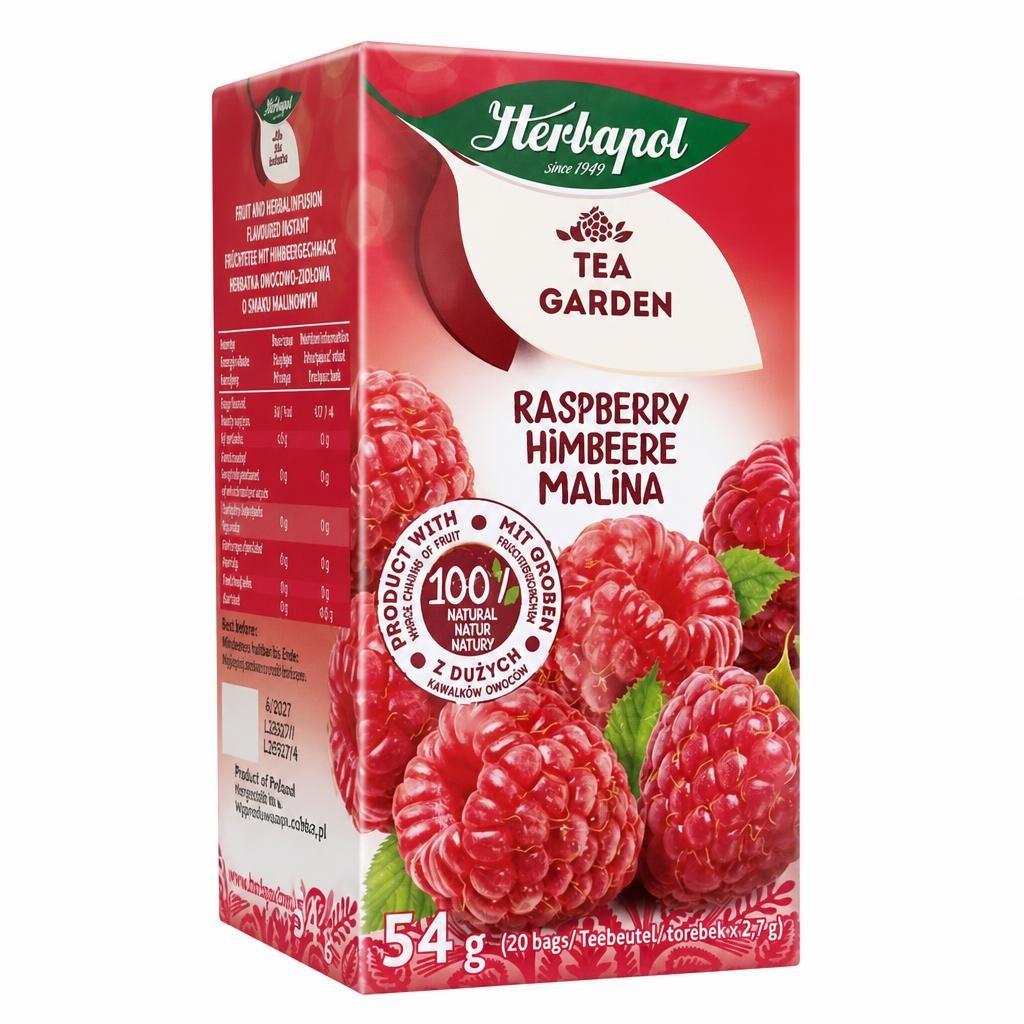 Herbapol 54g Raspberry Fruit Tea Garden