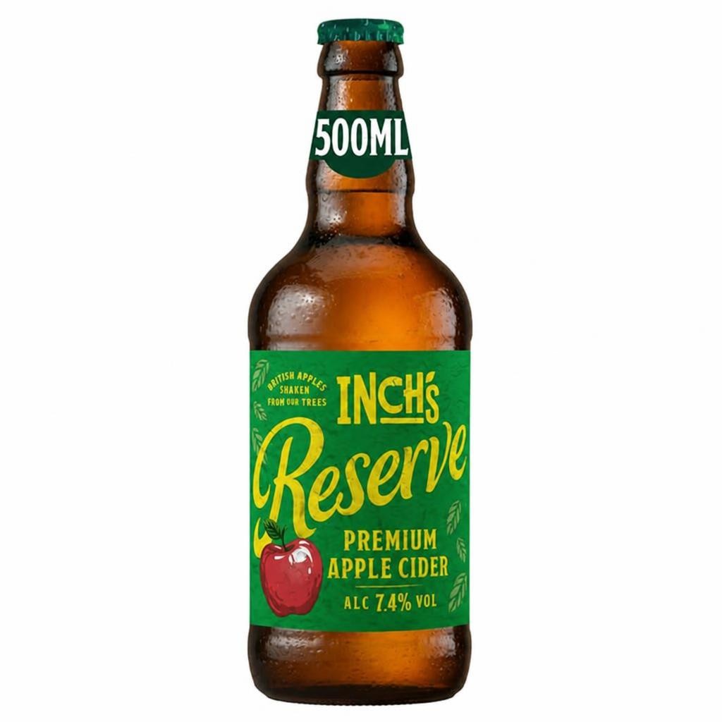 Inch's Reserve 500ml 7.4% Alcohol Premium Apple Cider Bottle