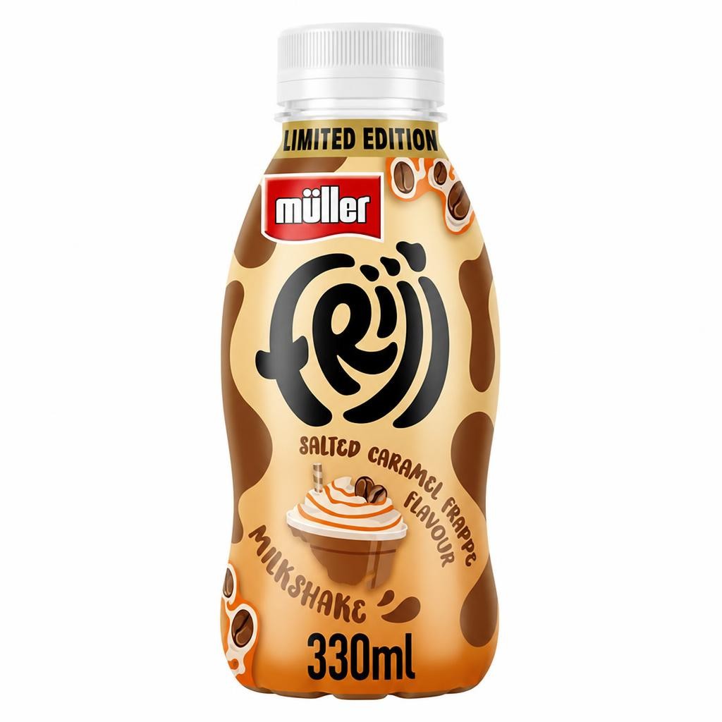 Müller Frijj 330ml Salted Caramel Frappe Flavour Milkshake, Limited Edition