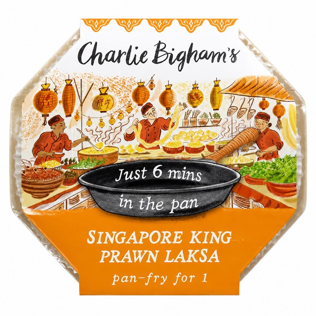 Charlie Bigham's Pan Fry Singapore King Prawn Laksa for 1