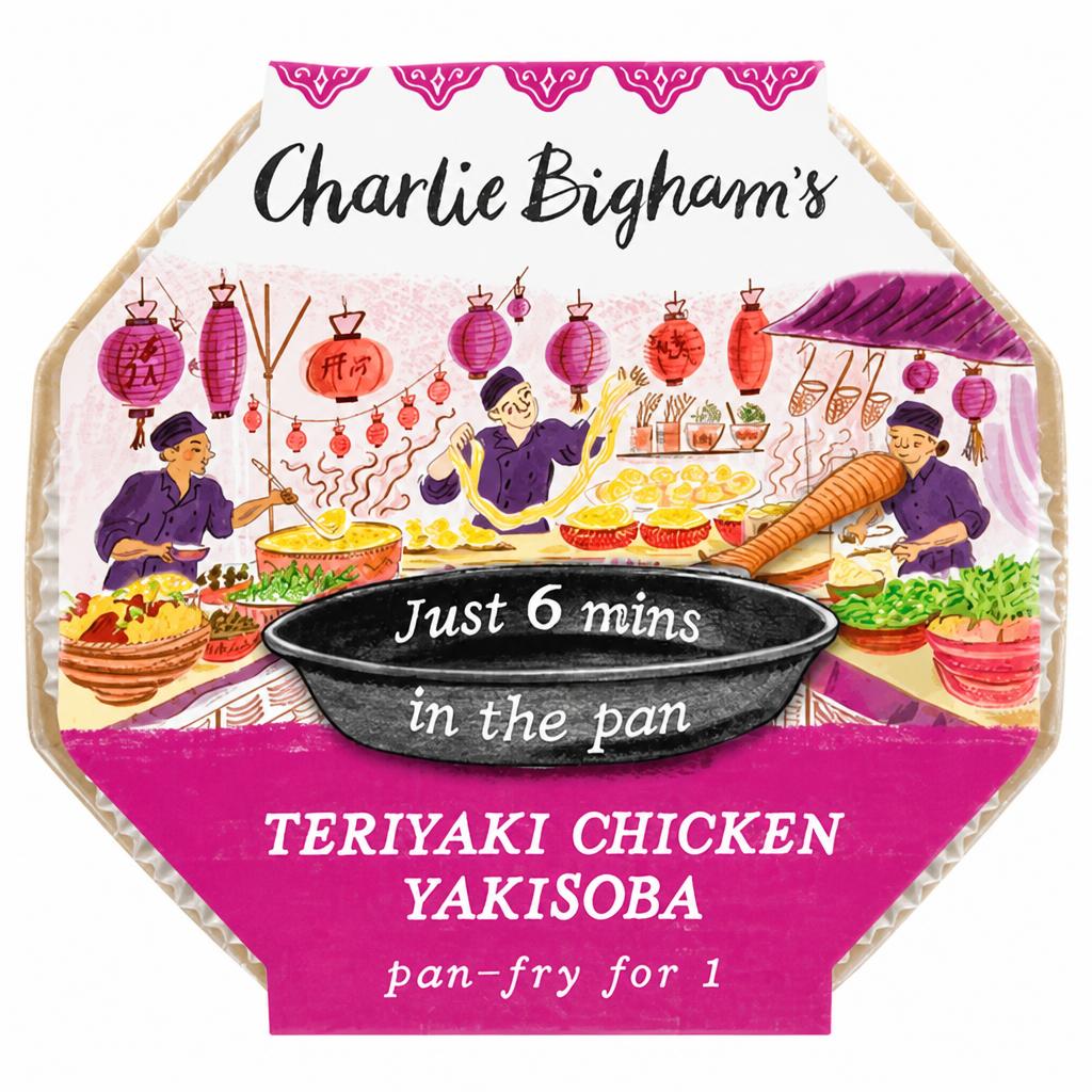 Charlie Bigham's Pan Fry Teriyaki Chicken Yakisoba for 1
