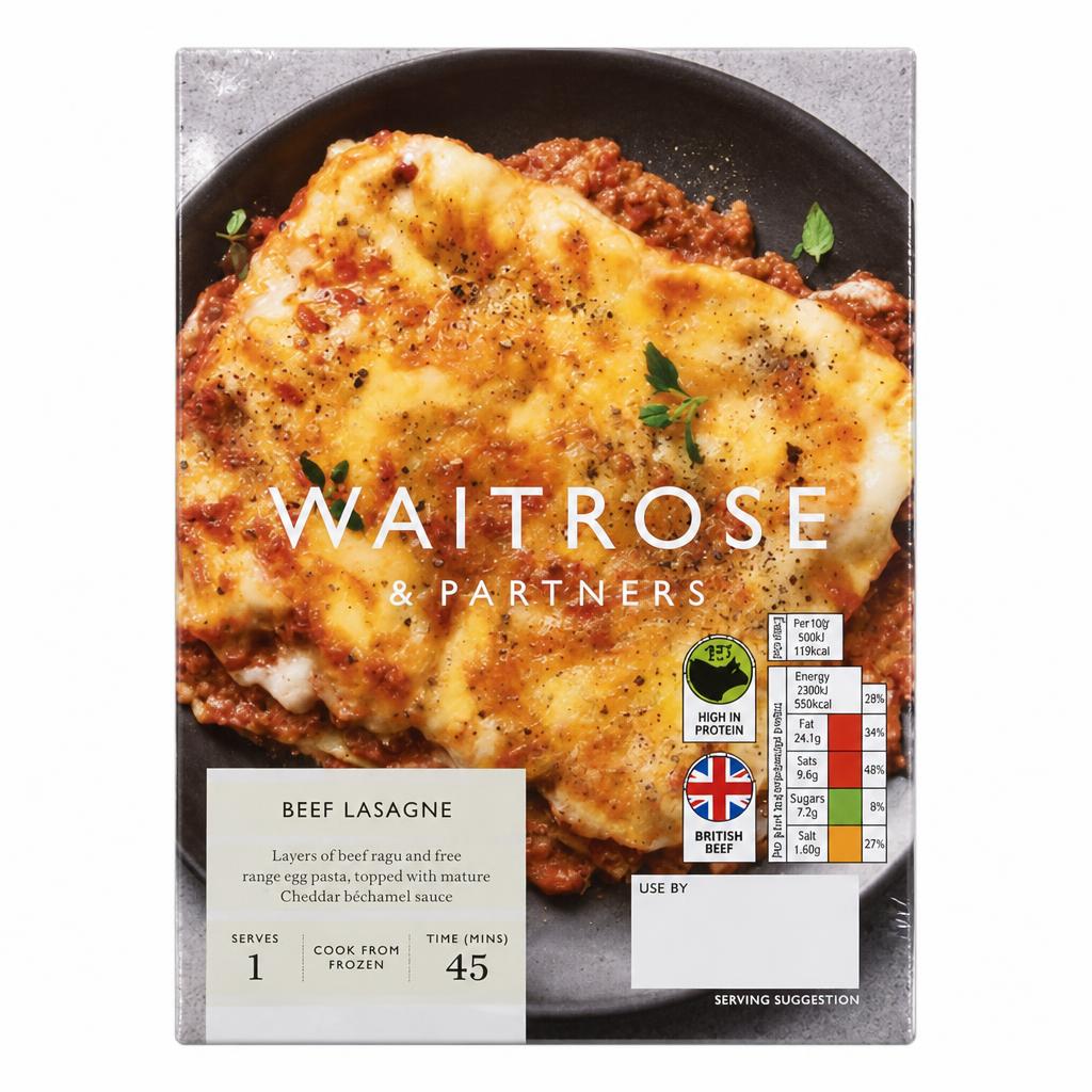 Waitrose Frozen Beef Lasagne
