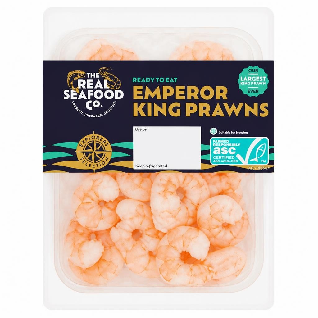 The Real Seafood Co. 150g Emperor King Prawns
