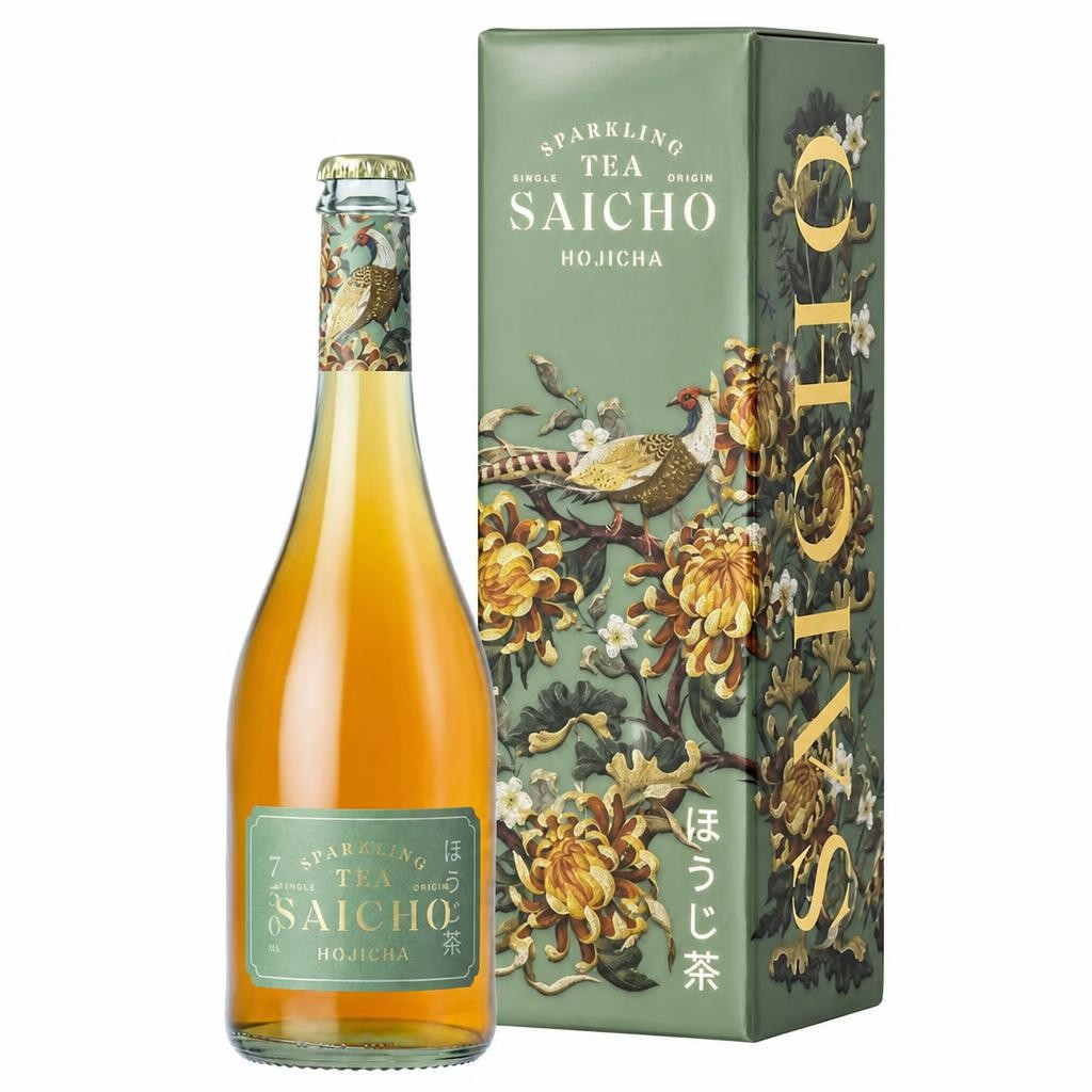 Saicho Hojicha Sparkling Tea 75cl | Clear | 1