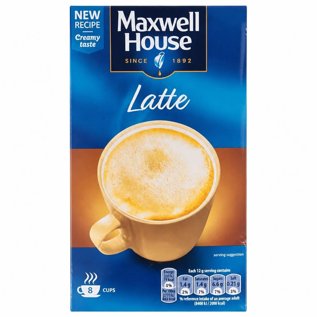 Maxwell House Latte Instant Coffee | Blue | 1
