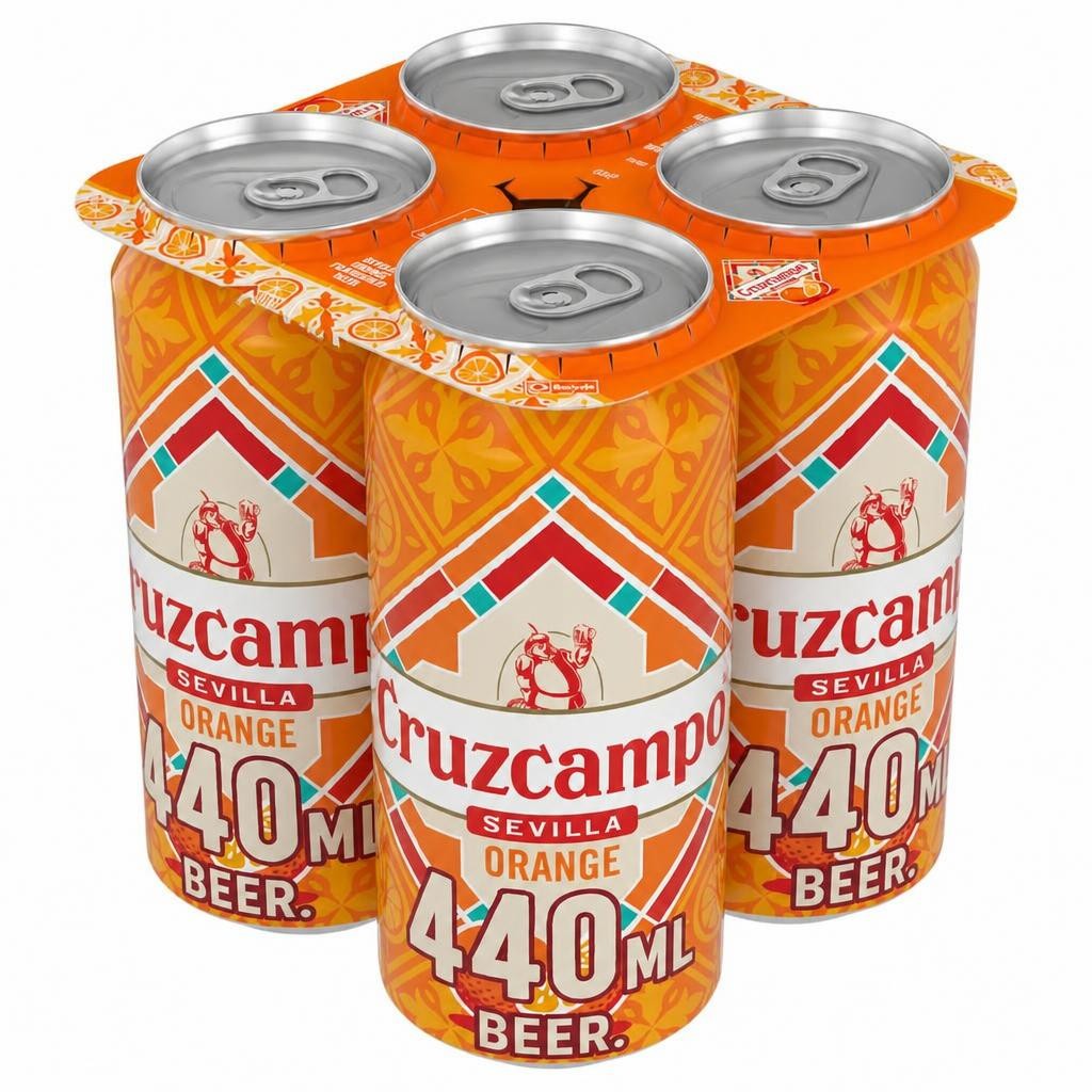 Cruzcampo Sevilla Orange Beer 4x440ml