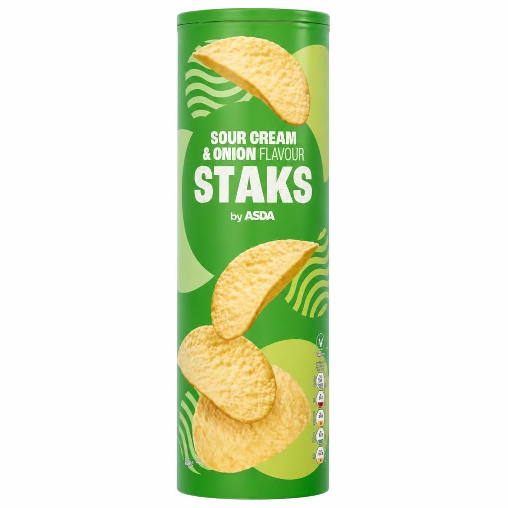 ASDA Sour Cream & Onion Flavour Staks 165g