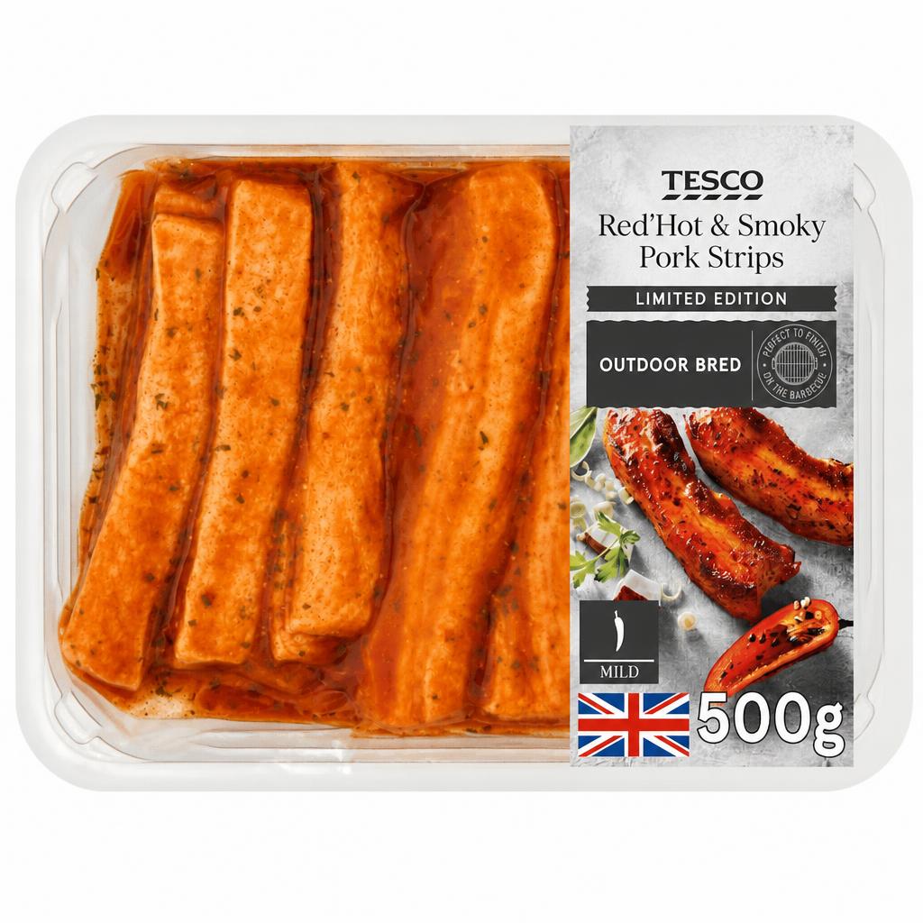 Tesco Finest Red Thai Style Pork Belly Slices 500g