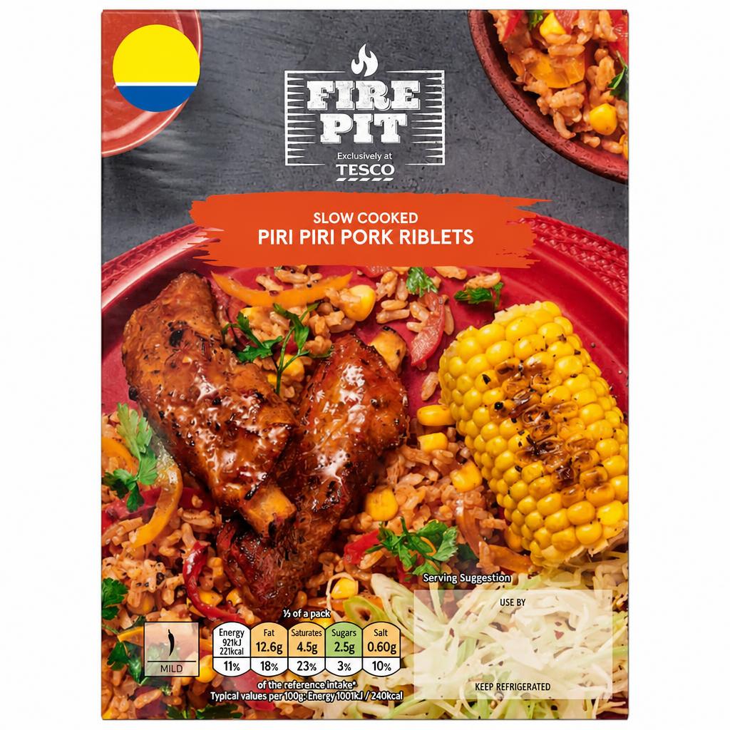 Tesco Firepit Piri Piri Pork Riblets 380g